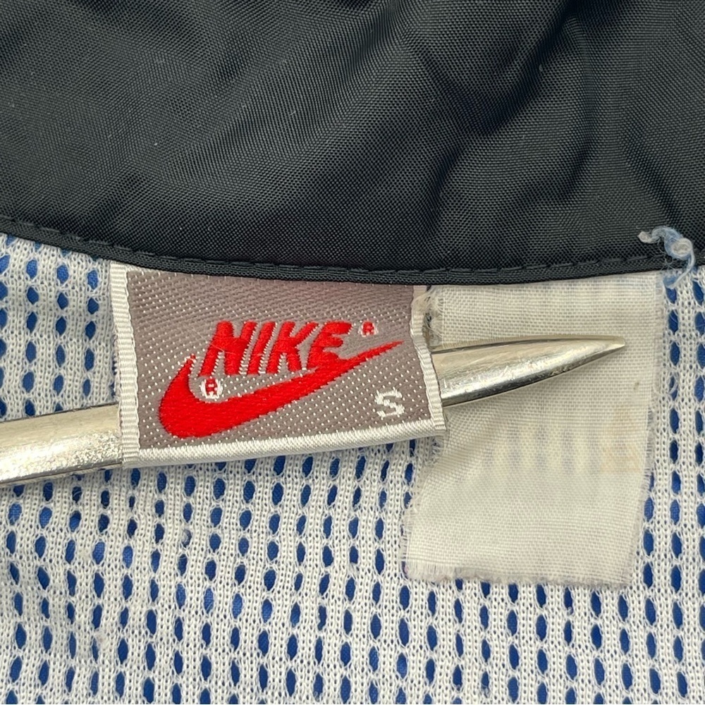 Vintage Nike Jacket Adult Small Colorblock Windbreaker Track Blue Full Zip 90’s - Picture 8 of 12